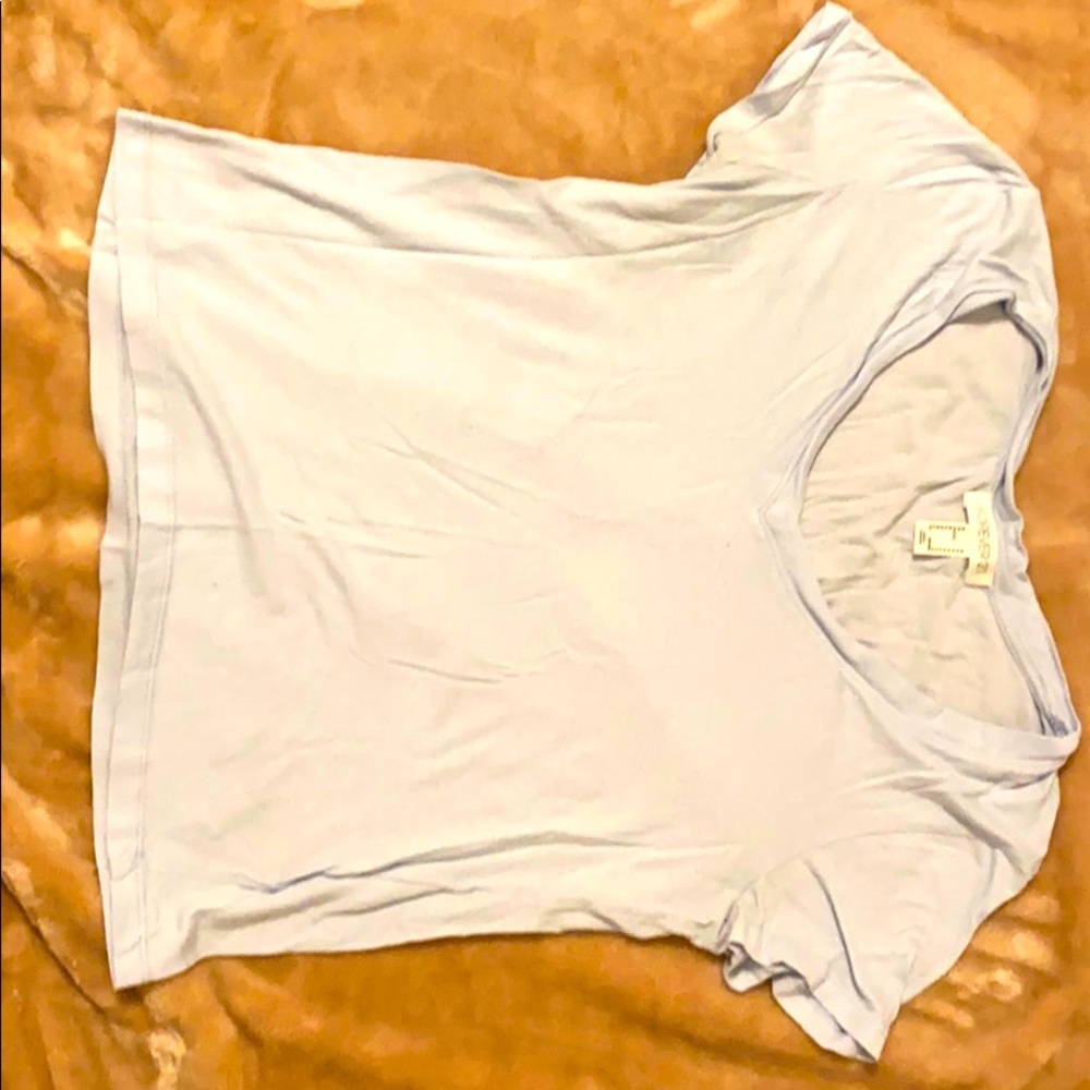 Forever 21 v-neck baby blue tee shirt